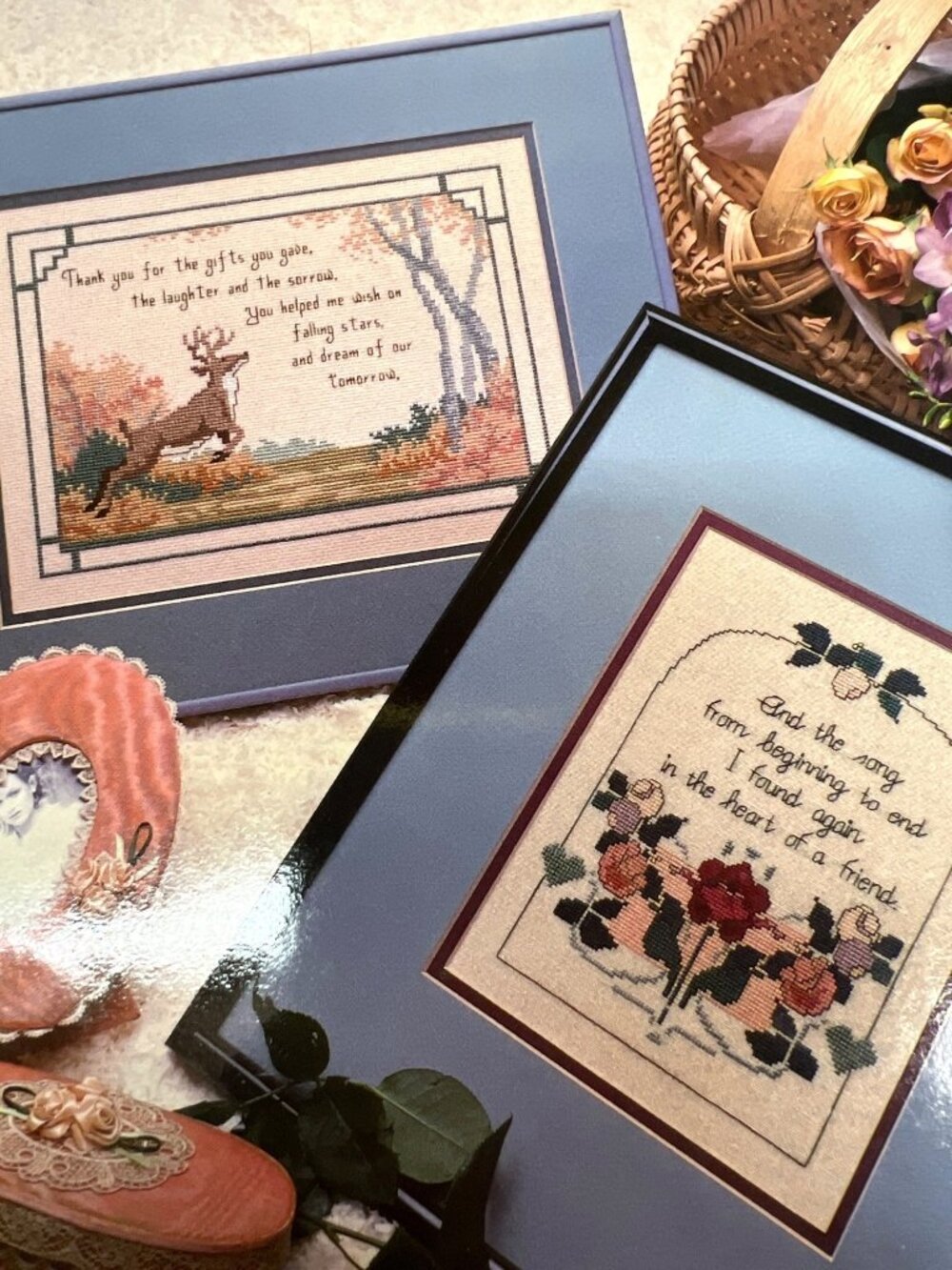 Forget Me Not Cross-Stitch Pattern Booklet - Deer & Floral Designs